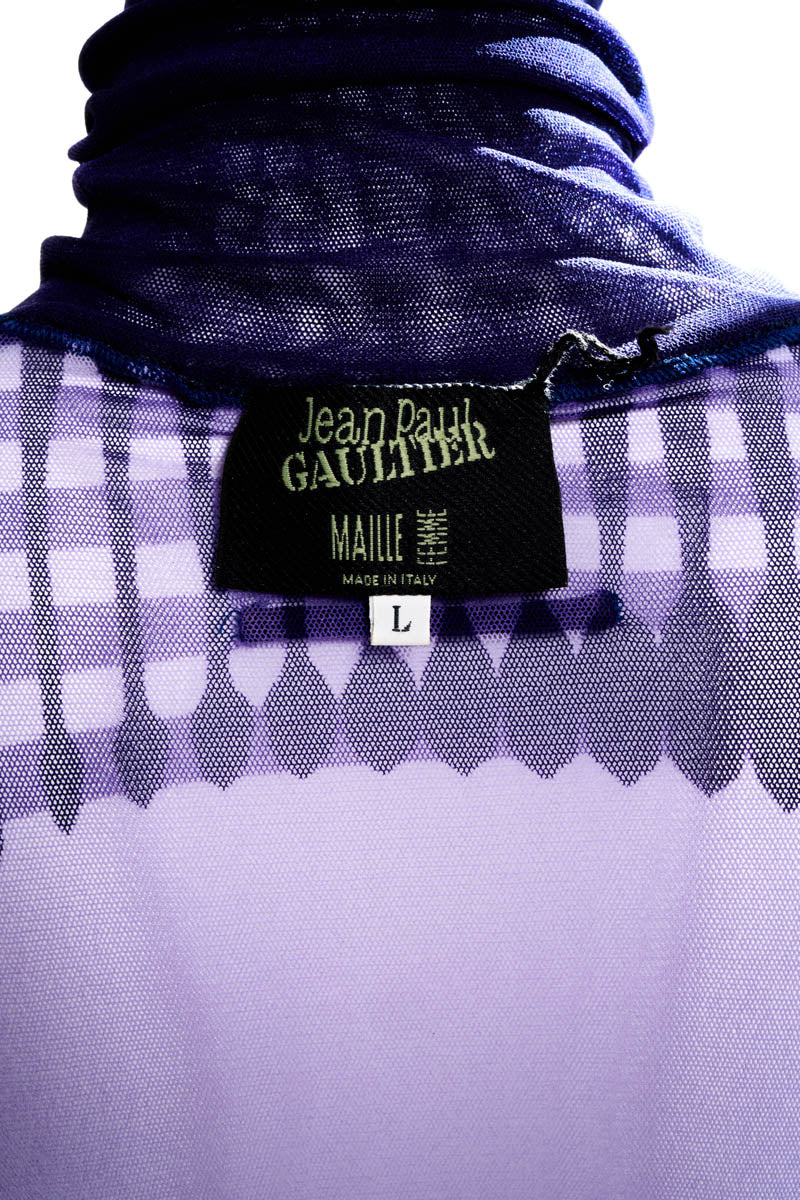 Jean Paul Gaultier Femme Purple Marlene Dietrich Fuzzi Knit