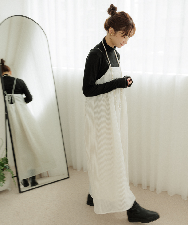 30%OFF】sheer check cami onepiece～ｼｱｰﾁｪｯｸｷｬﾐﾜﾝﾋﾟｰｽ | flower