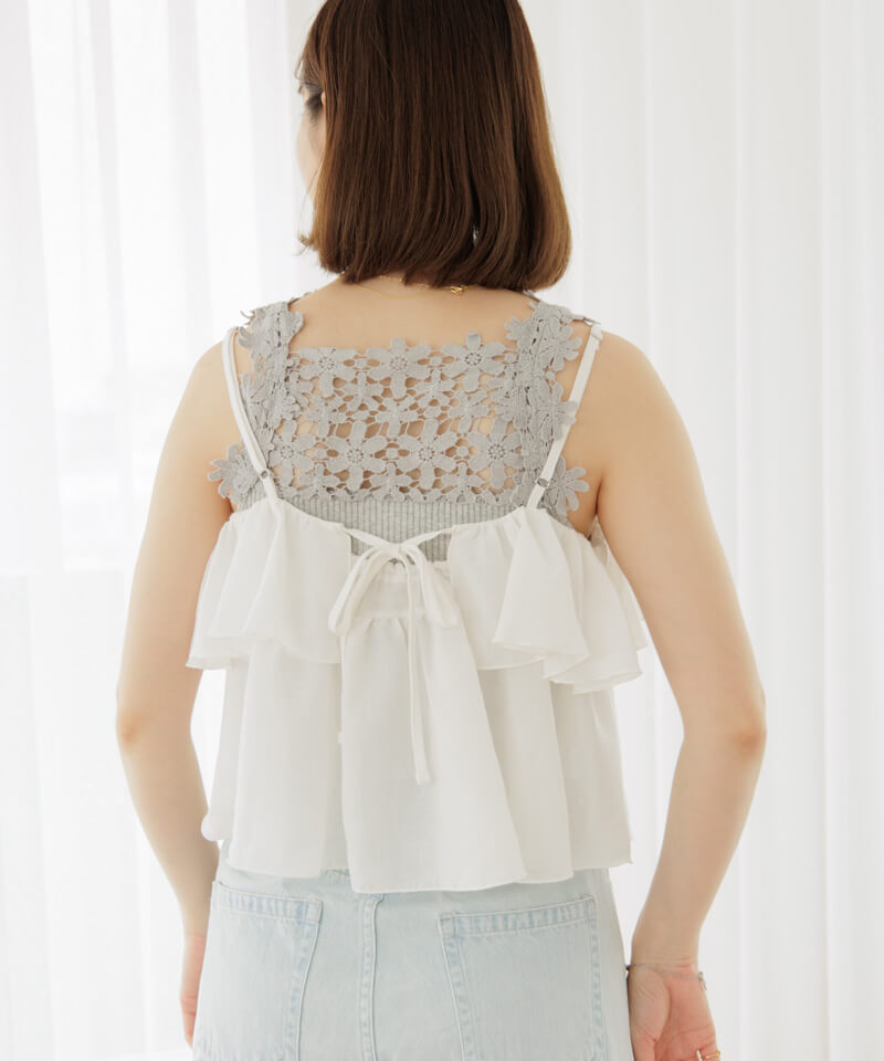 back lace cami～ﾊﾞｯｸﾚｰｽｷｬﾐ | flower／フラワー公式通販