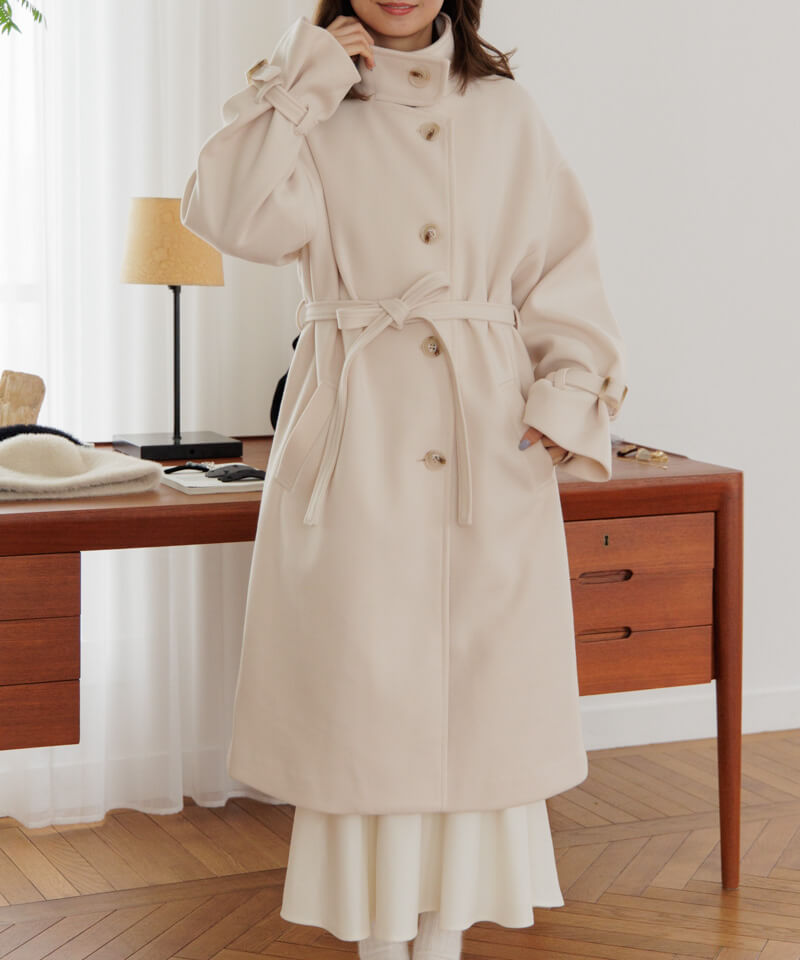 40%OFF】powdery long coat～ﾊﾟｳﾀﾞﾘｰﾛﾝｸﾞｺｰﾄ | flower／フラワー公式通販