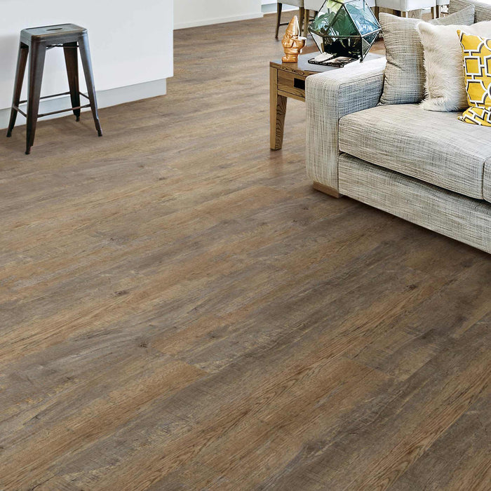 Tarkett - NuGen Click - 7 in. x 48 in. - Chestnut Ridge Furrowed