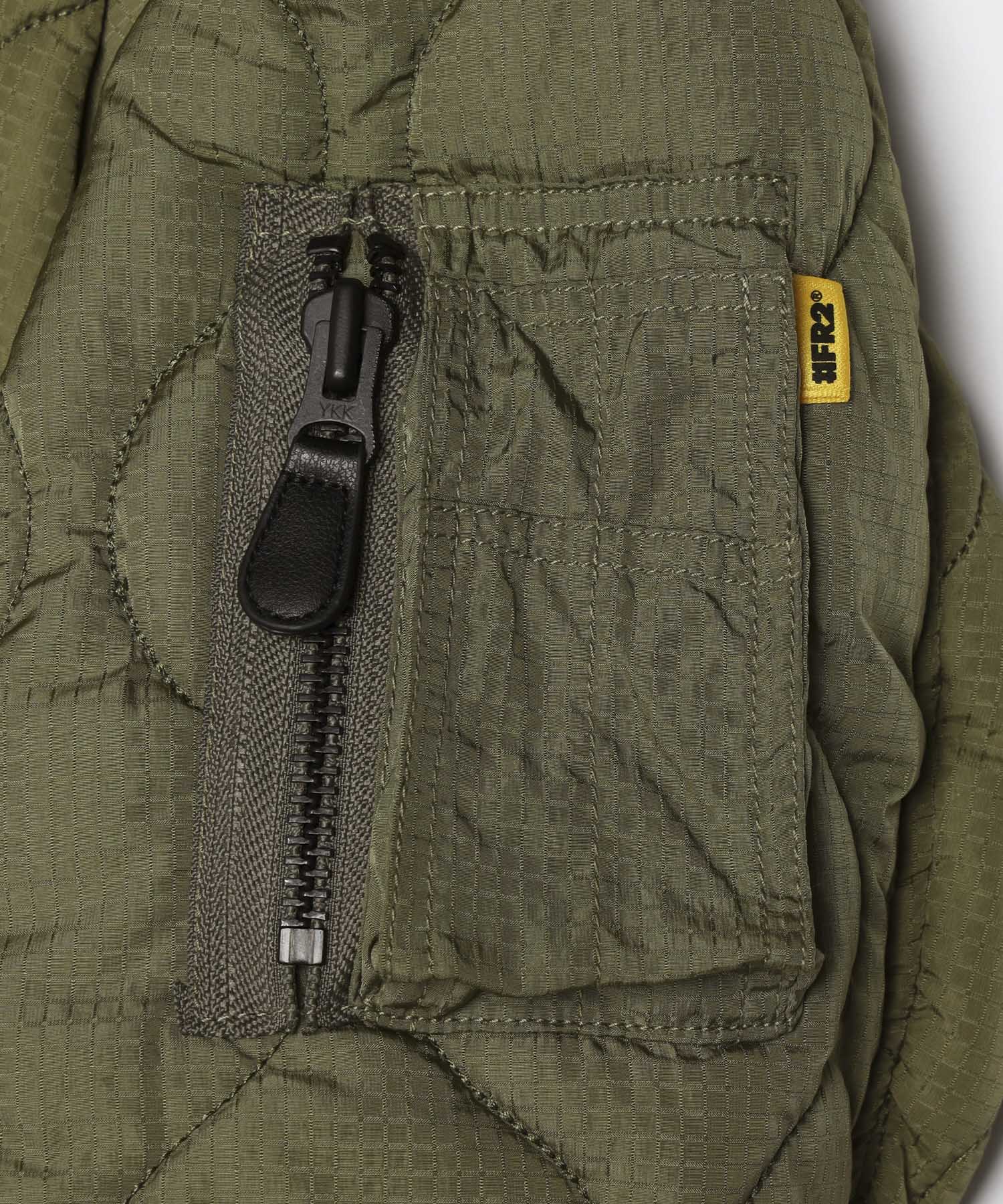 Nylon Rabbits Quilting 2Way Bomber Jacket – #FR2