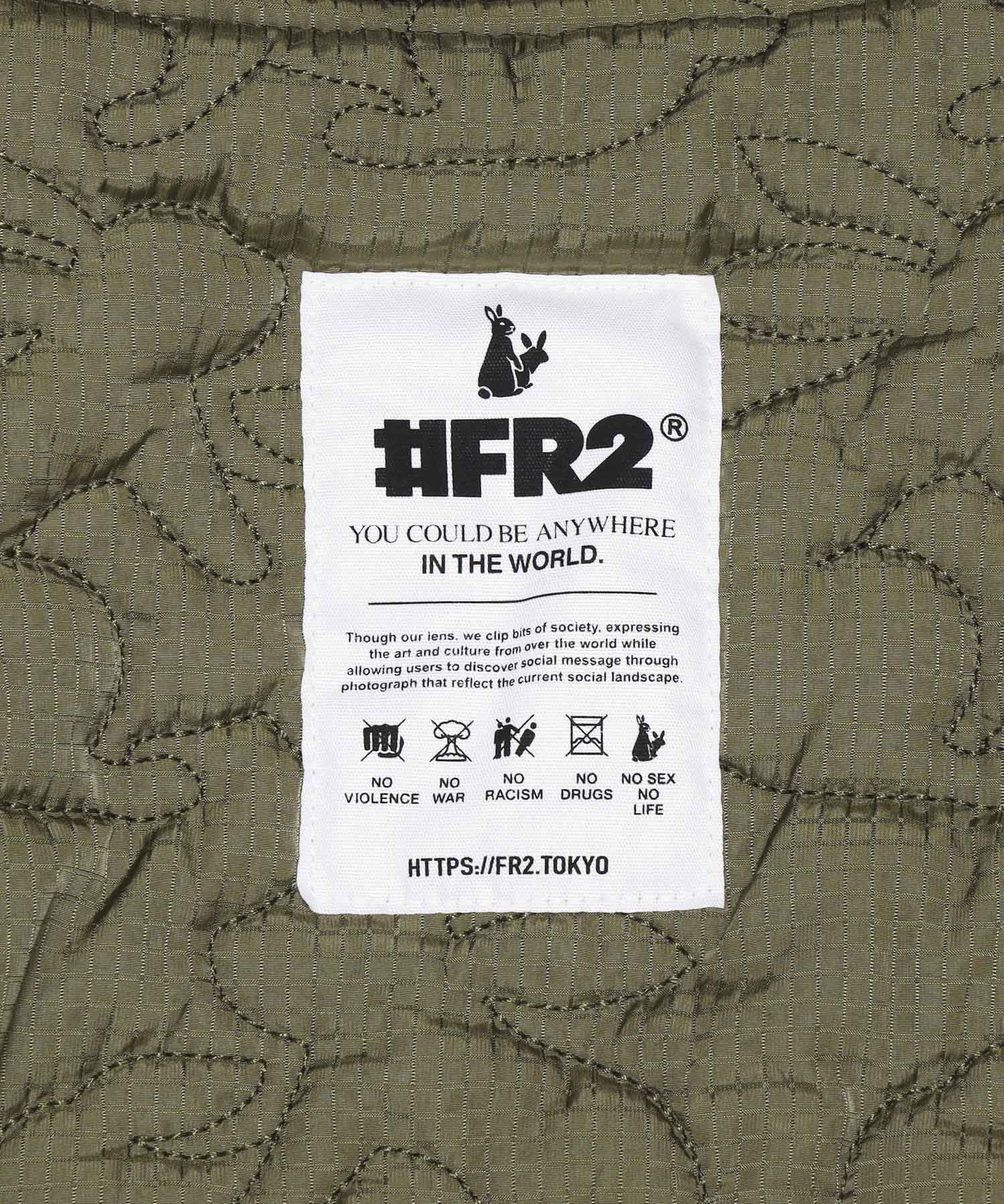 Nylon Rabbits Quilting 2Way Bomber Jacket – #FR2
