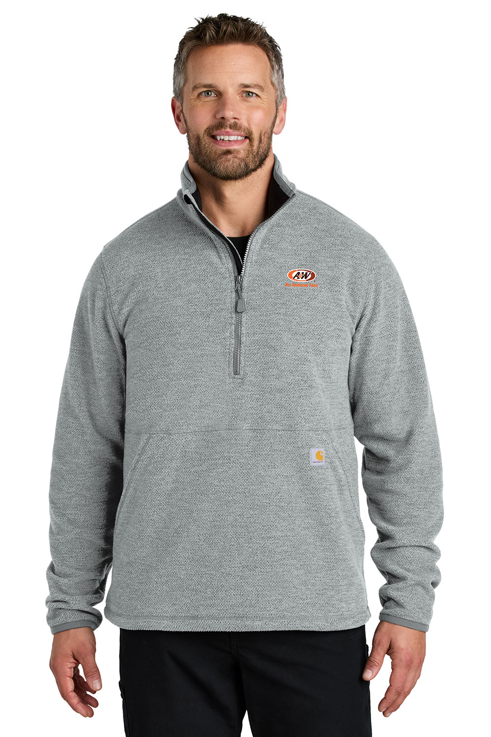 A&W Carhartt® Textured 1/2-Zip Fleece Jacket-AW-CT106417