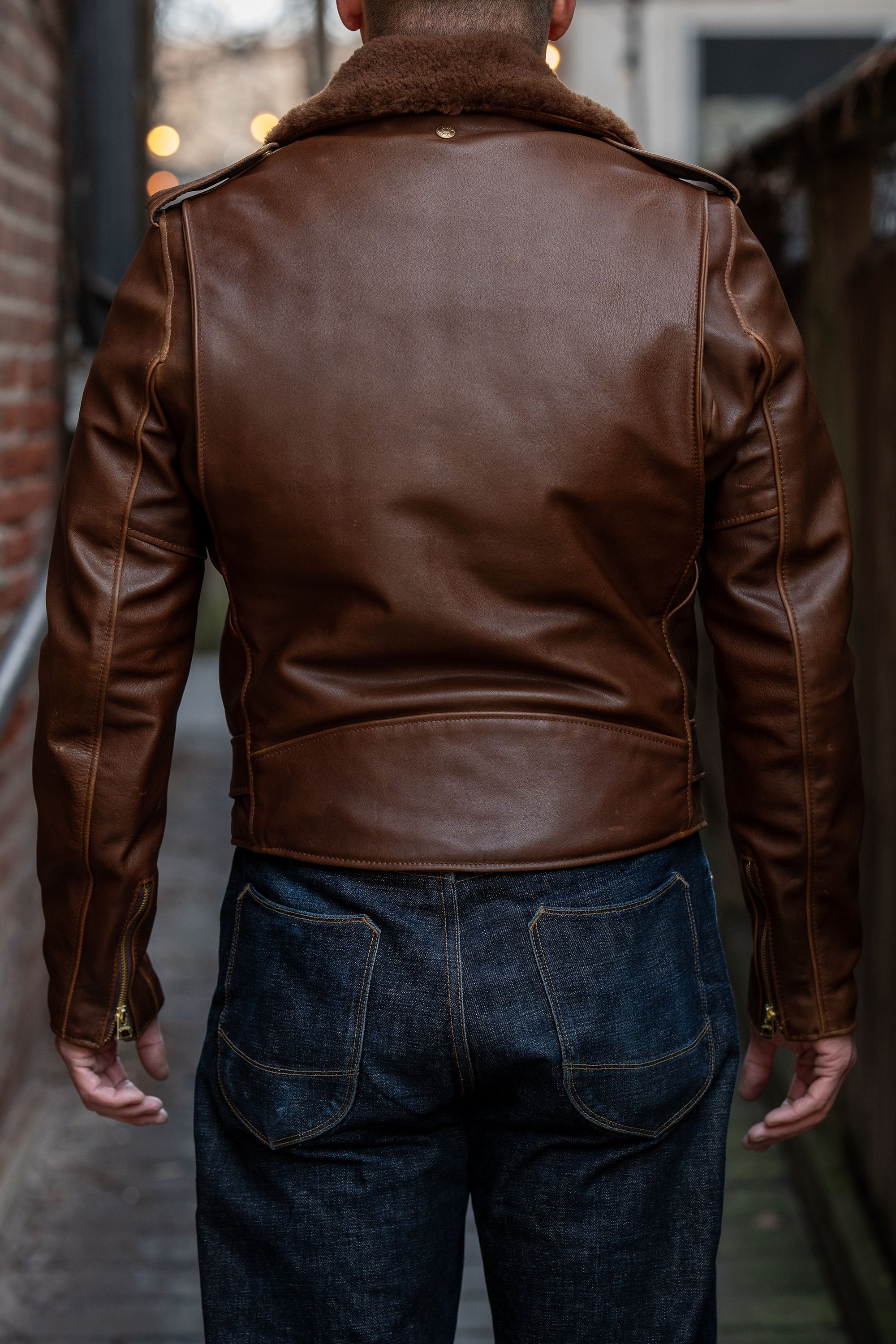 Schott NYC P656H Perfecto Horween Horsehide Motorcycle Jacket