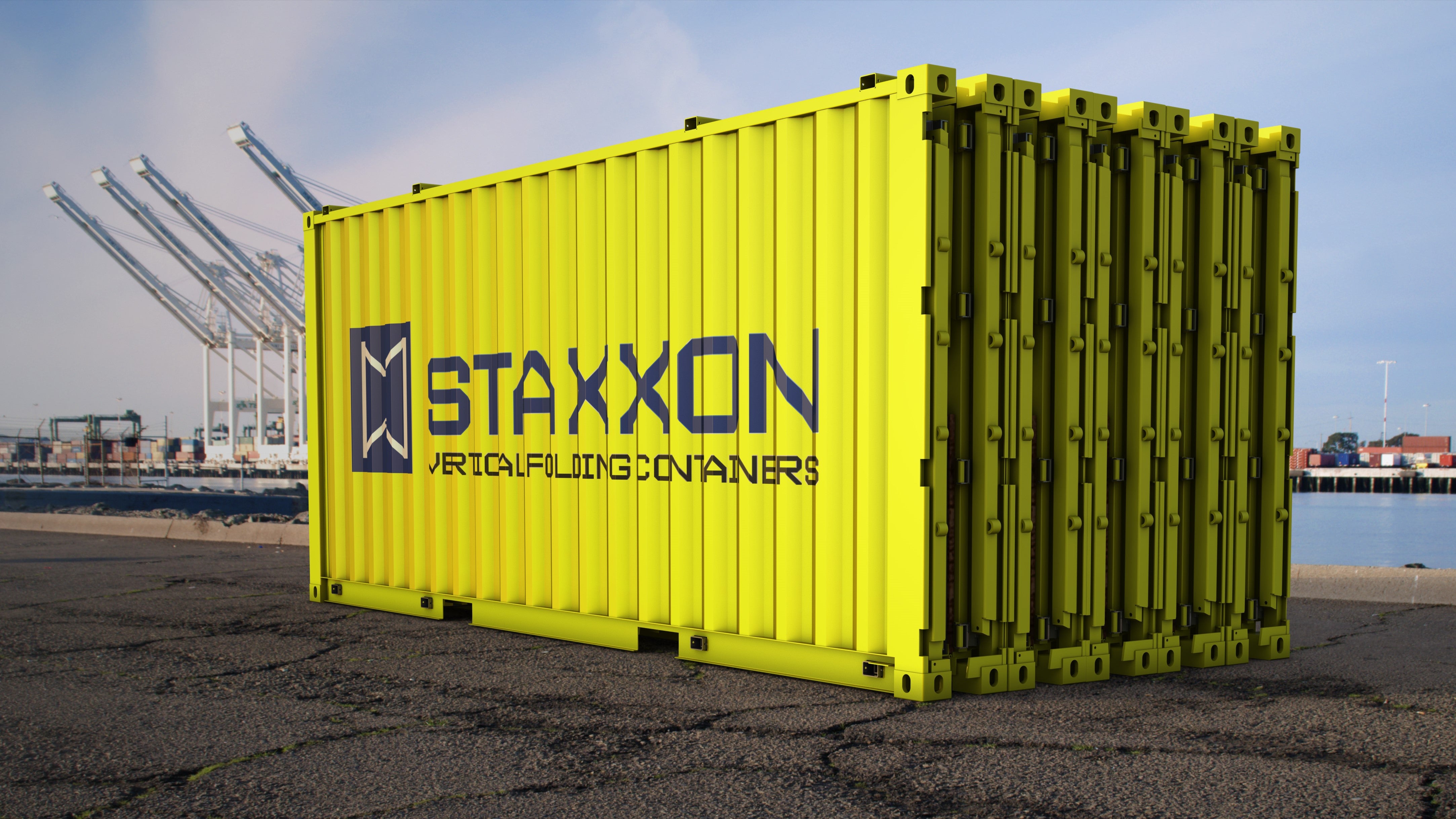 Can accordion-style folding containers unclog crowded ports