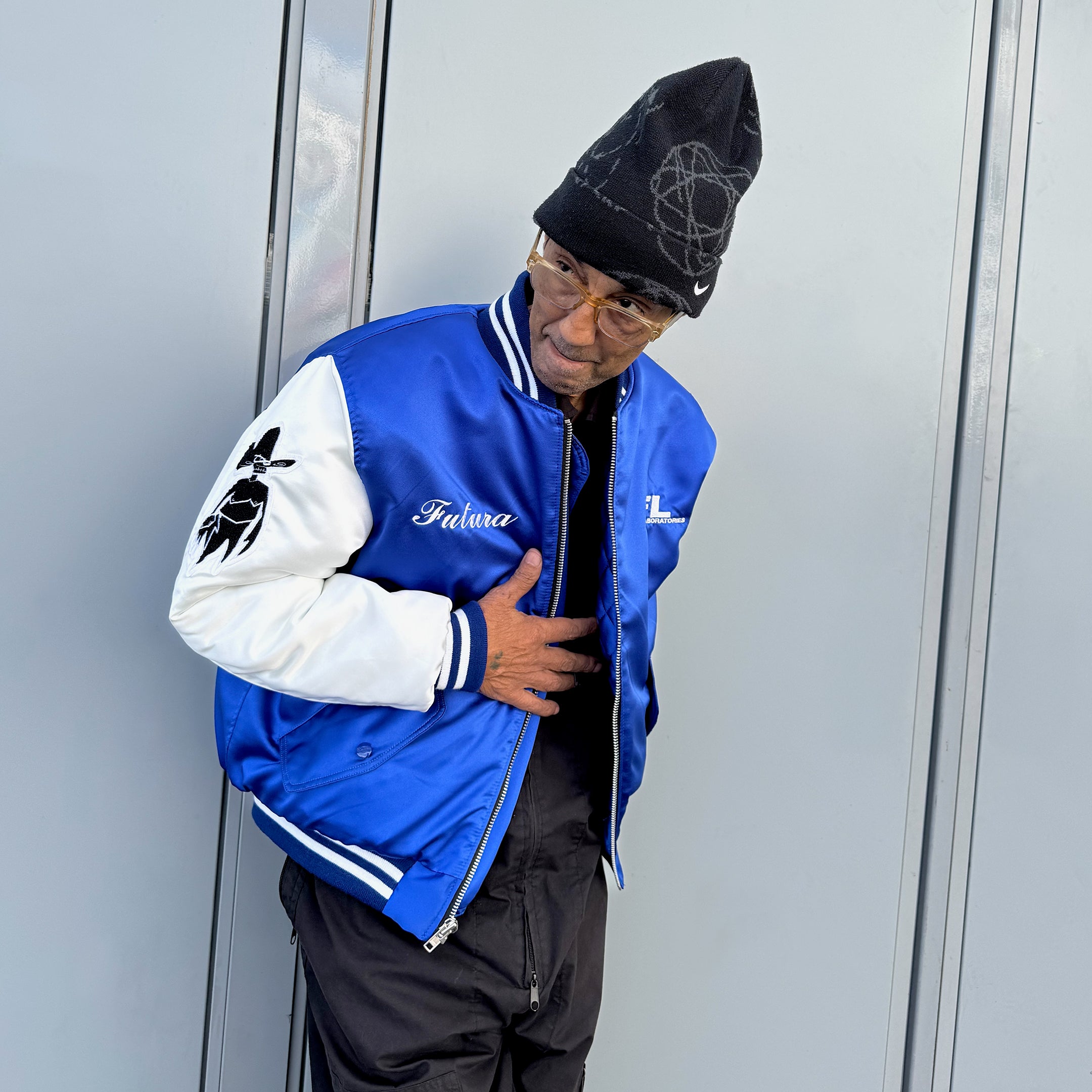 FL BROOKLYN SATIN BOMBER JACKET – FUTURA LABORATORIES