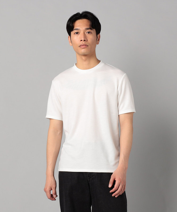 ダブルフェイス ラミー天竺 クルーネックTシャツ（59-42TK07-205