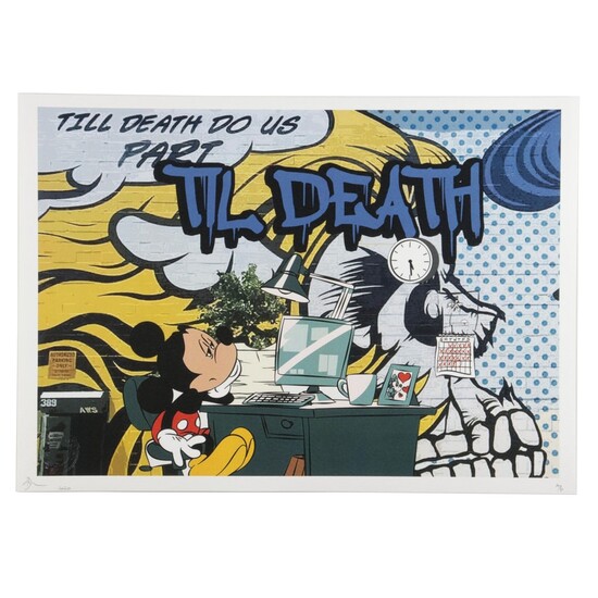 Death NYC Pop Art Mickey Mouse Graphic Print, 2020 in United States