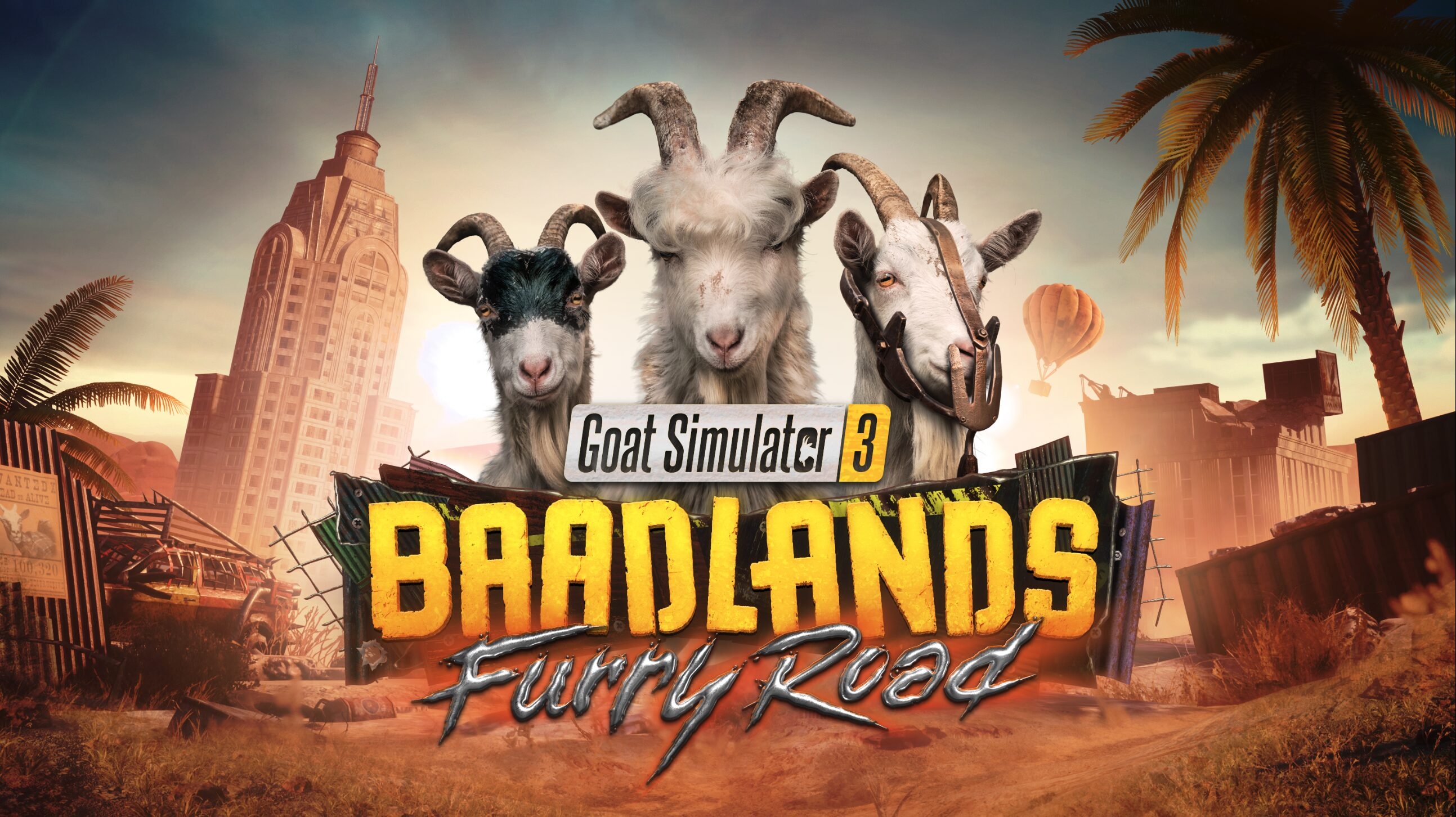 The Baadlands: Furry Road DLC for Goat Simulator 3 releases on
