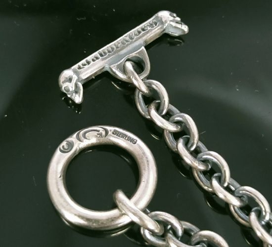 Gaborartory Quarter Skull & Quarter Chain Necklace
