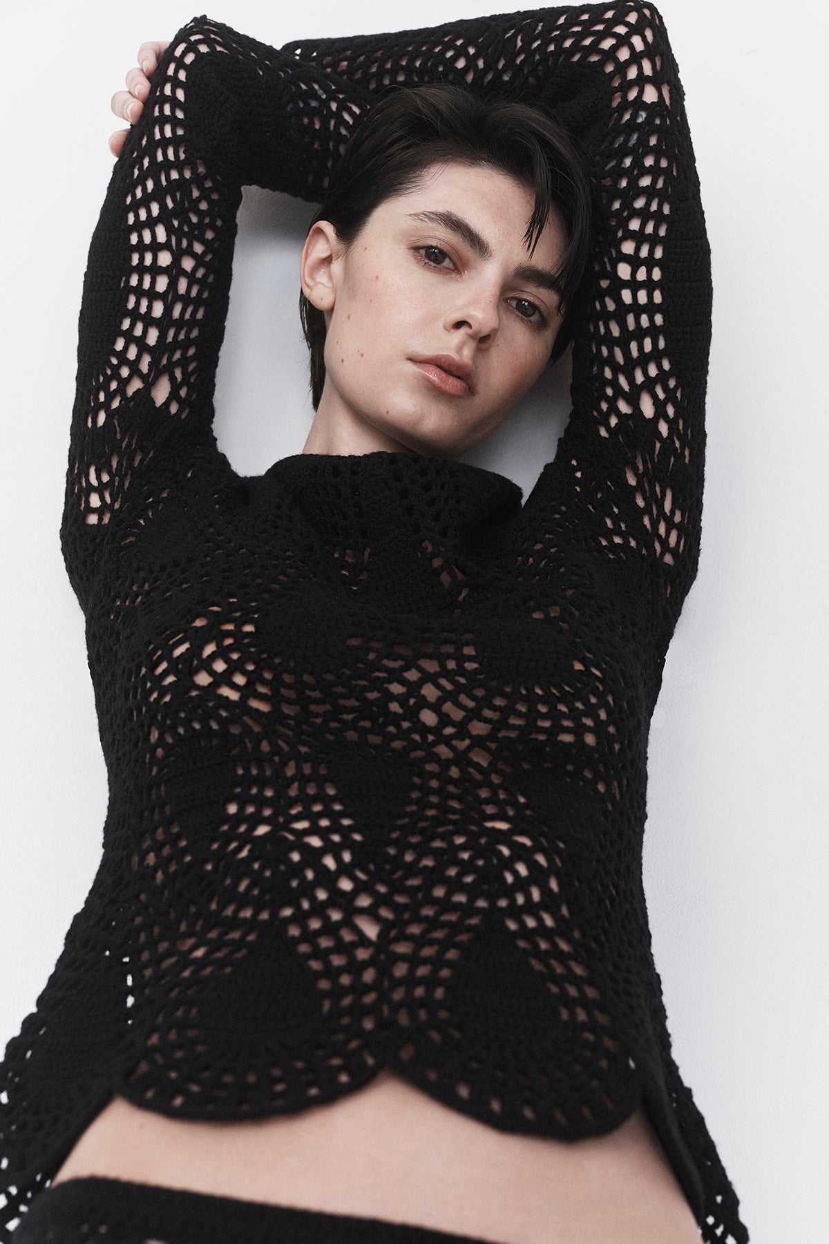 Capps Crochet Top in Black Wool Cashmere – Gabriela Hearst