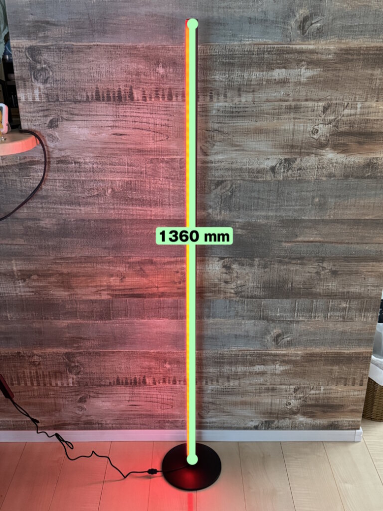 SwitchBot RGBICフロアライト レビュー】グラデーション演出＆音楽連動