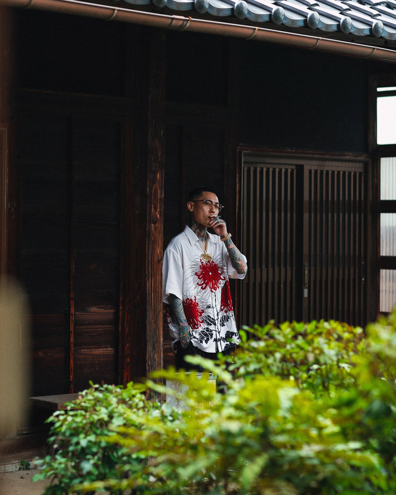 日章菊 HAWAIIAN SHIRT OFF WHITE – GXX