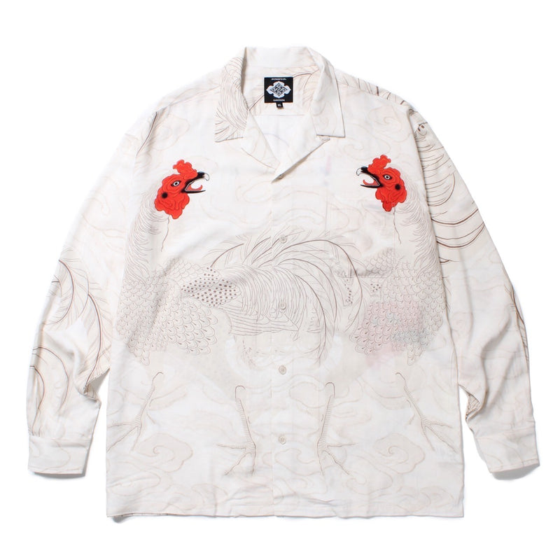 GAKKIN × BUDSPOOL 渦軍鶏 L/S HAWAIIAN SHIRT – GXX
