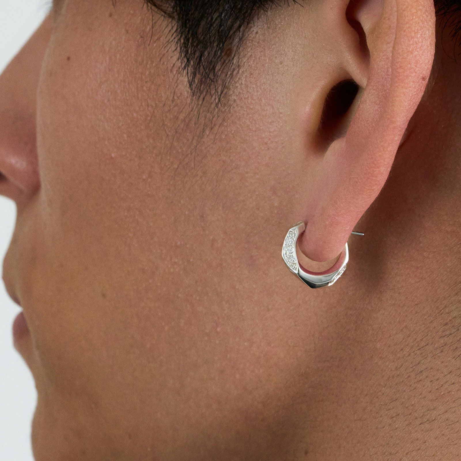 GARNI シルバー 八角形 ピアス(片耳用) ガルニ ガルニ ピアス garni