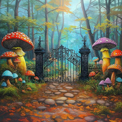 Gatsby Fairy Tale Wonderland Gate Photography Backdrop Gbsx-01035