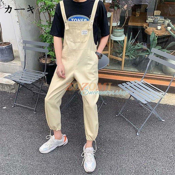Qoo10] つなぎ オーバーオール メンズ サロペッ