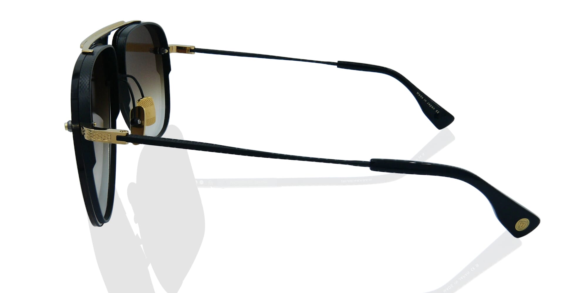 Dita Decade-Two Sunglasses DRX-2082-B-BLK-GLD-62-Z Black/Gold