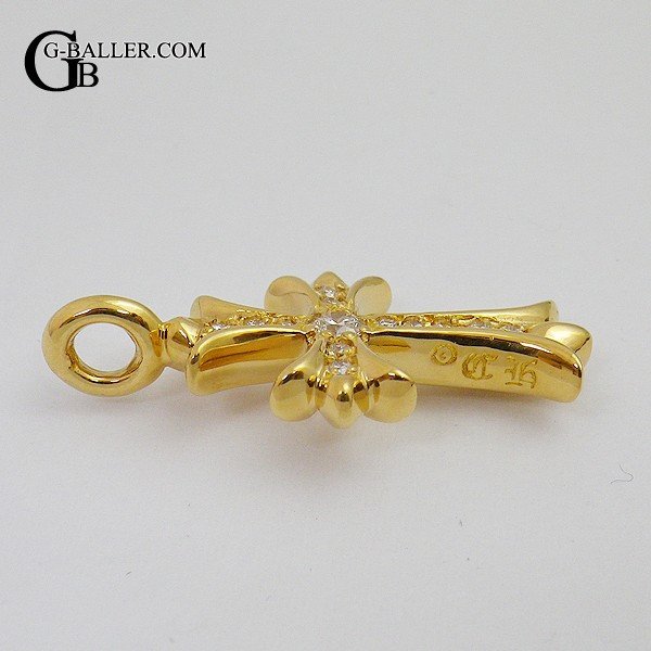 クロムハーツ 22K タイニーファットクロス パヴェダイヤ 正規品 イン