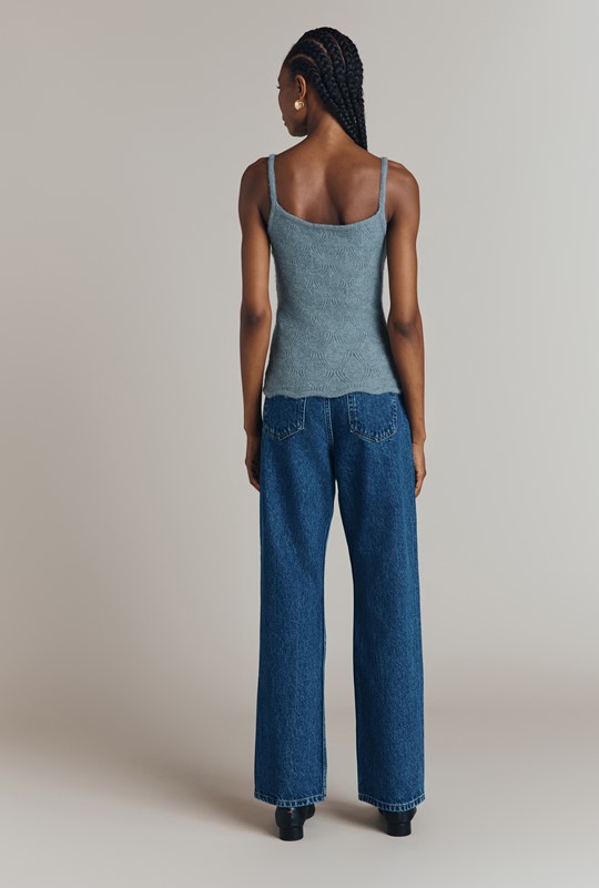 Amerie Mid-Wash Denim Straight Leg Jean | Ghost London