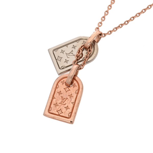 LOUIS VUITTON ルイヴィトン ナノグラムネックレス ピンクゴールド