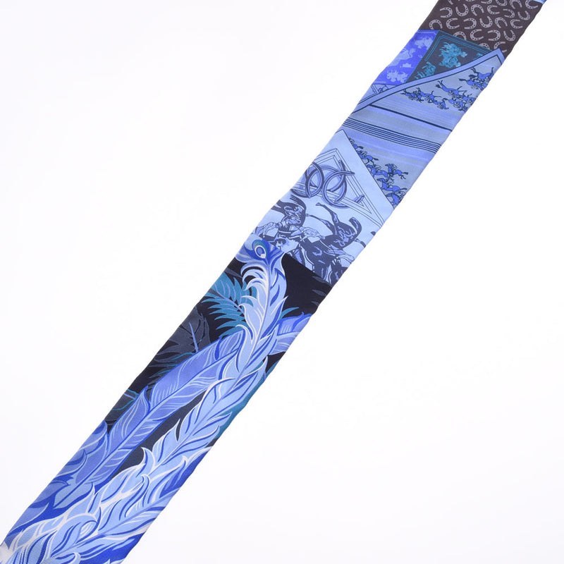 エルメスツイリー 新タグ Cheval Phoenix/馬と不死鳥 青 レディース