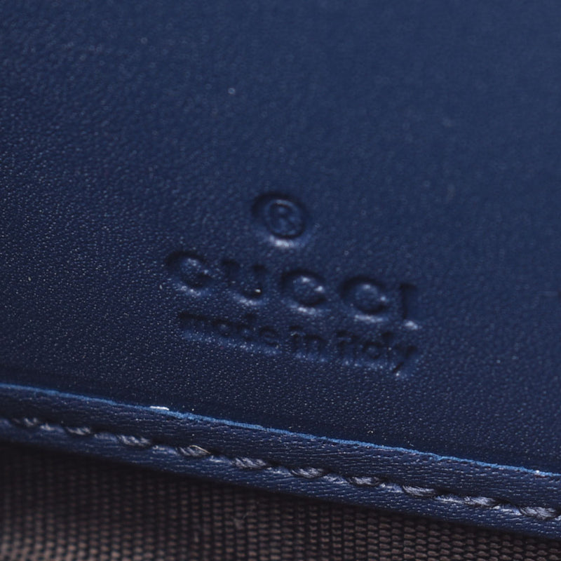 グッチGGマーモント 日本限定 ブルー レディース デニム 長財布 GUCCI