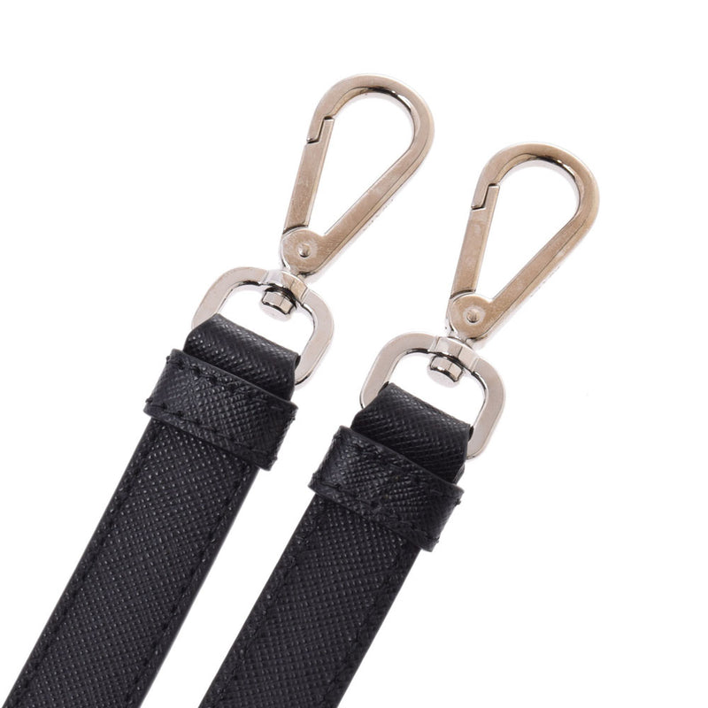 プラダ 黒×シルバー金具 ショルダーストラップ PRADA 中古 – 銀蔵
