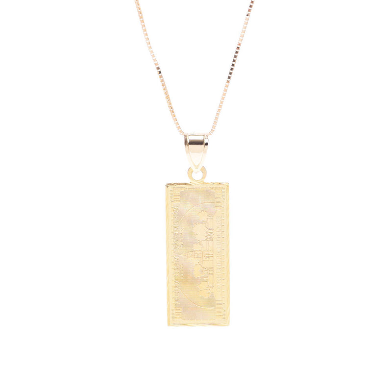 Supplim 100 dollar bills 17AW model unisex necklace SUPREME used