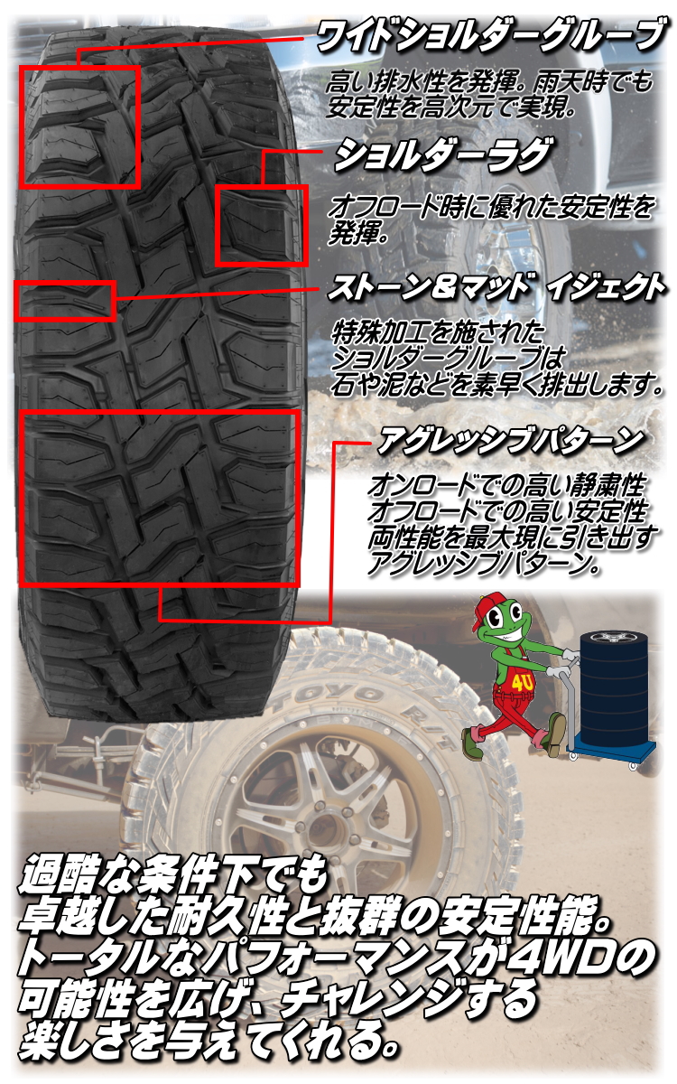 2025年製 TOYO トーヨー OPEN COUNTRY R/T 185/85R16 105N WL ホワイト