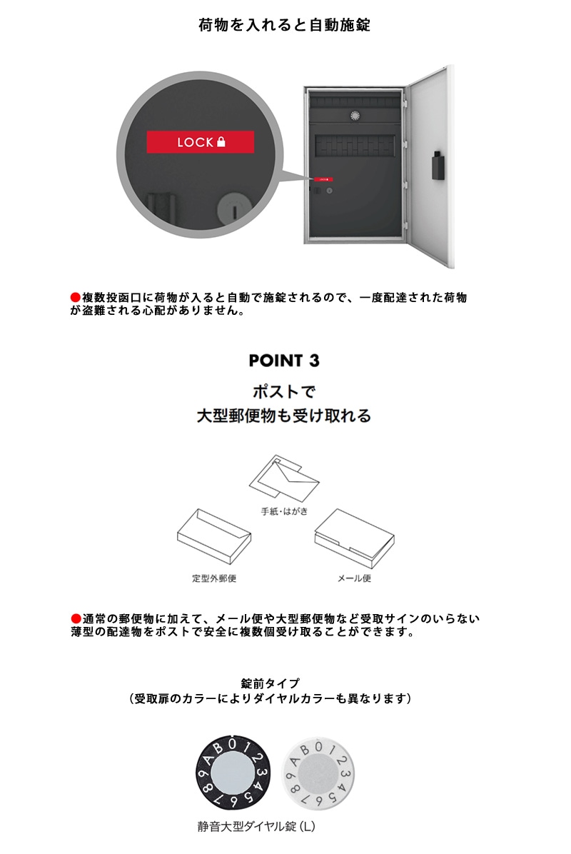 Nasta Box+POST「KS-TL06TL（TR）-P475」（標準カラー）＋インターホン