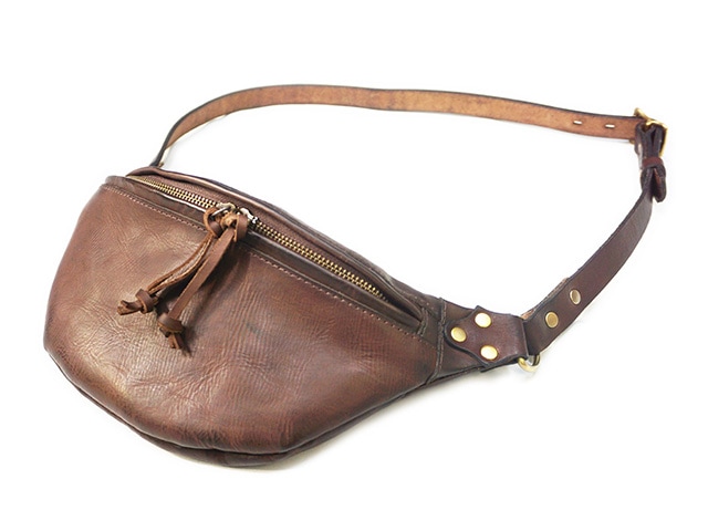 全3色【vasco/ヴァスコ】「Leather Waist Bag”Large”/レザーウエスト
