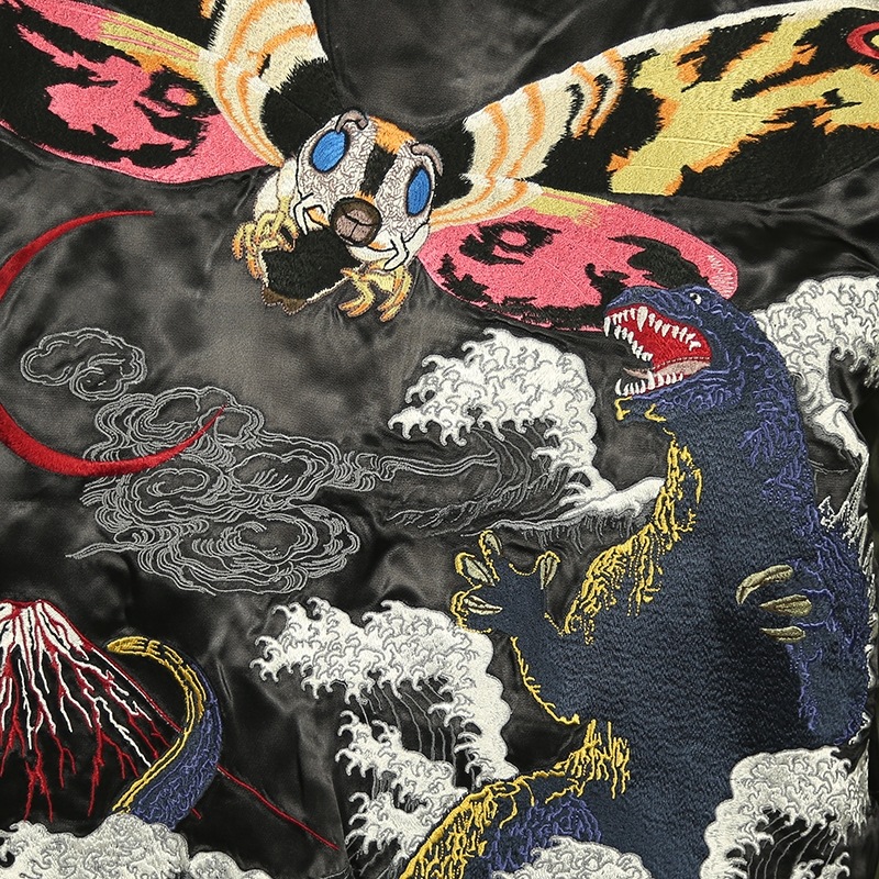 TEN STRIKE テンストライク ゴジラ VS モスラ 刺繍 スカジャン （GZSJ