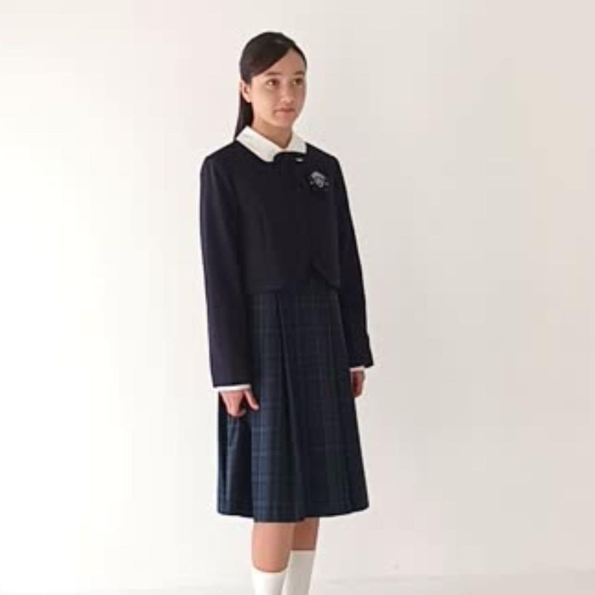 中学受験当日・面接でも安心！】ブラックウォッチスーツセット 140 150