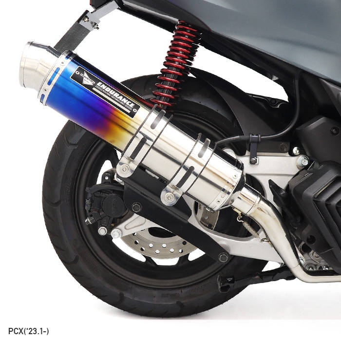 PCX JK05 hi-POWER SPORTS マフラー TYPE R チタングラデーション