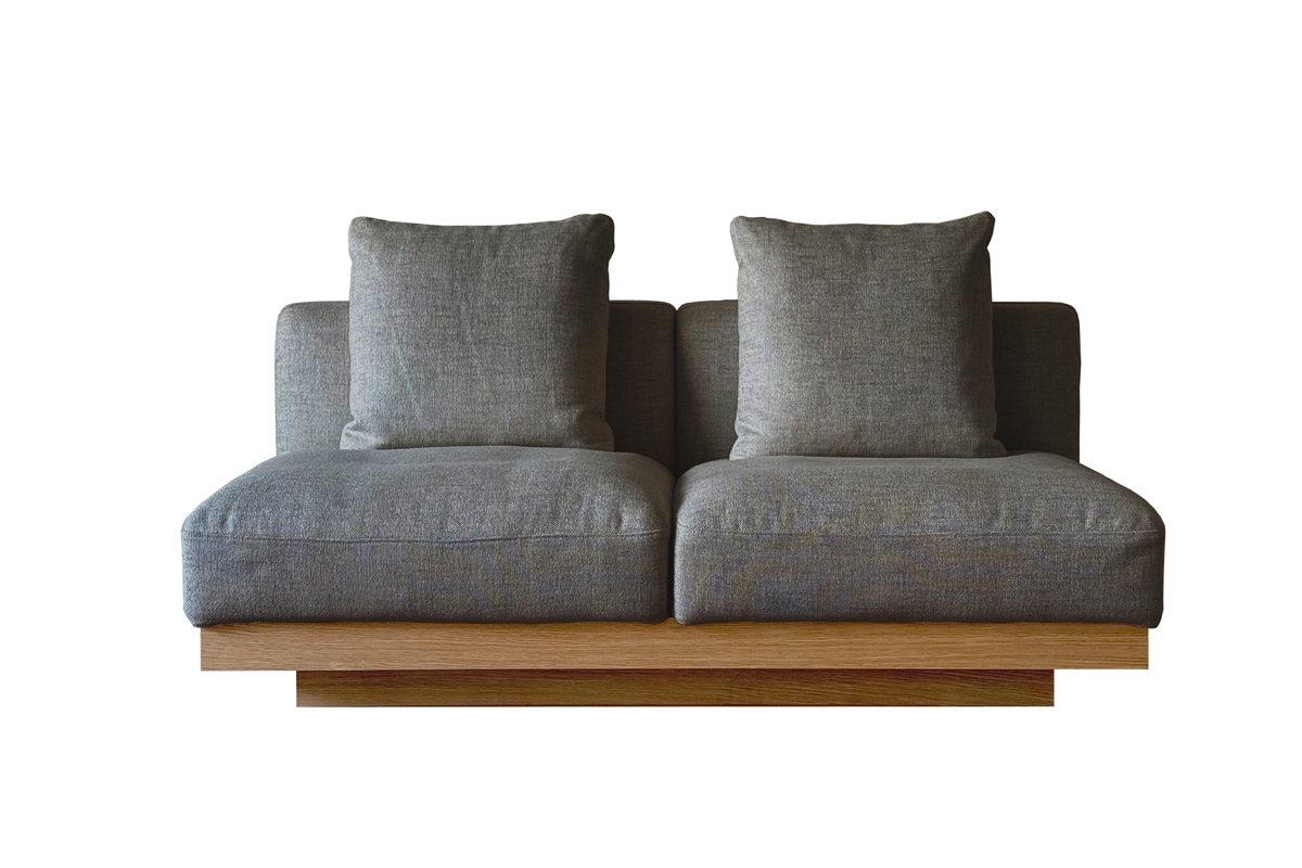 LANA SOFA 2.5人掛け アイボリー オーク/ウォルナット