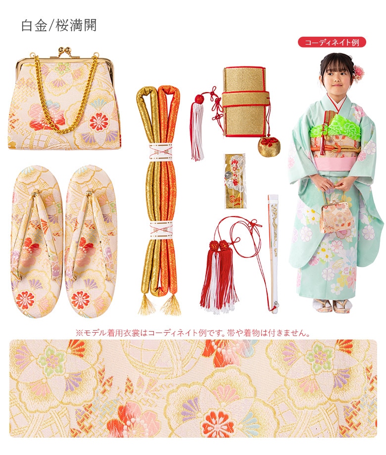 七五三 はこせこセット バッグ 箱迫 丸ぐけ 扇子 ビラカン 草履21cm 6