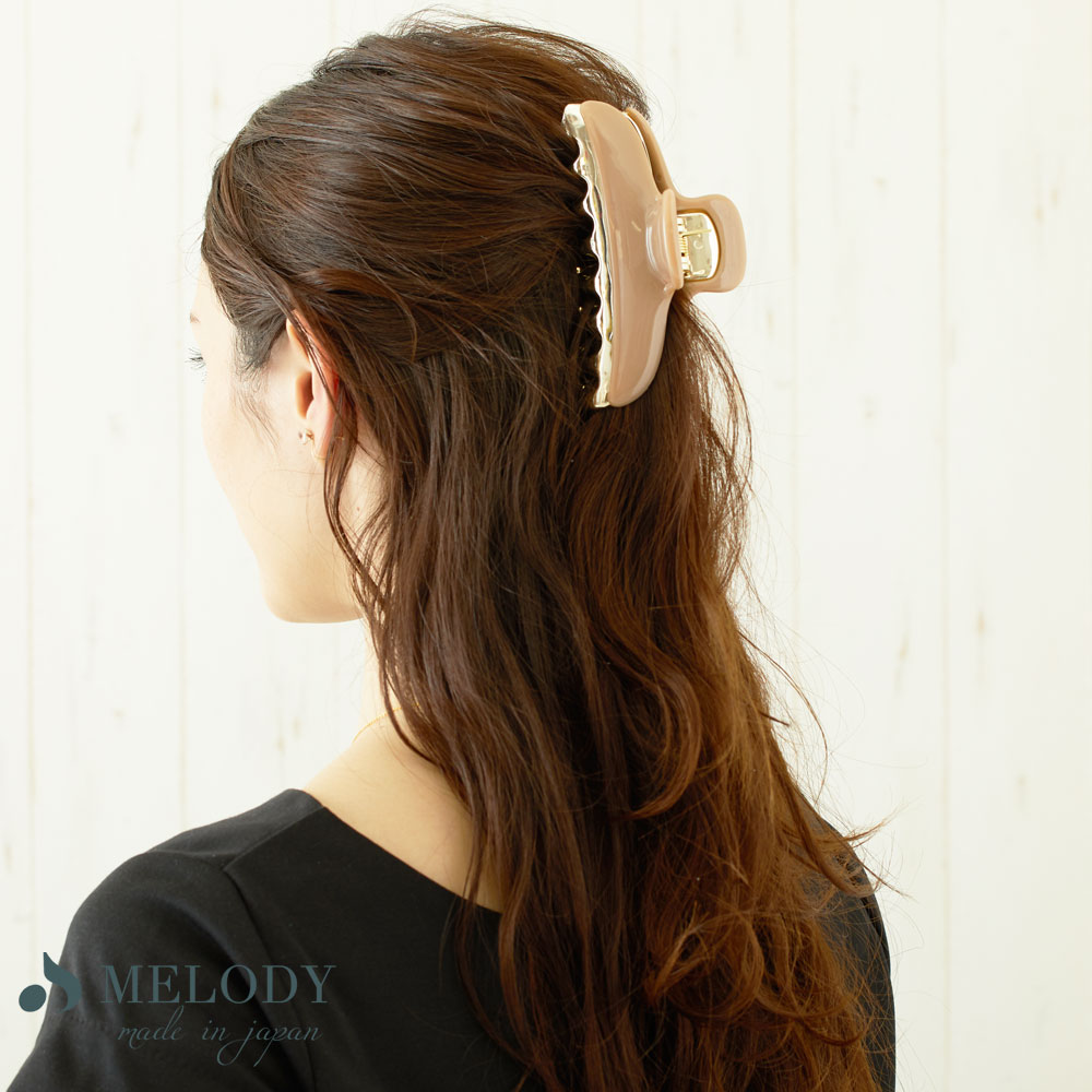 ヘアクリップ BIG バンスクリップ 大ぶり シンプル まとめ髪 クリップ