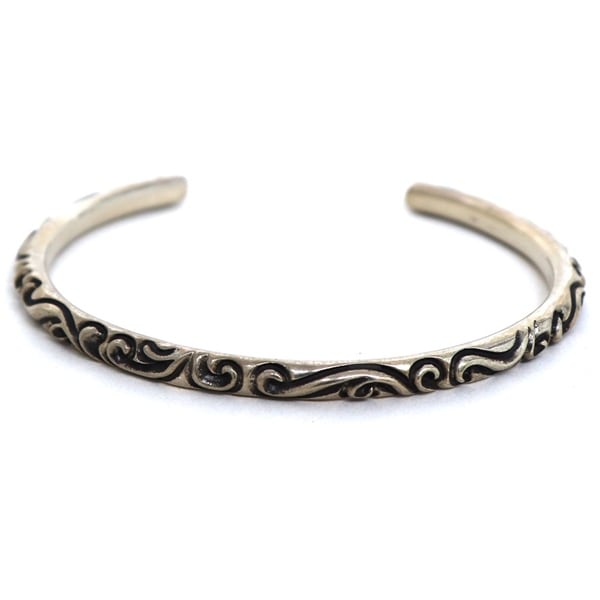 クロムハーツ バングル ブレスレット メンズ CHROME HEARTS スクロール