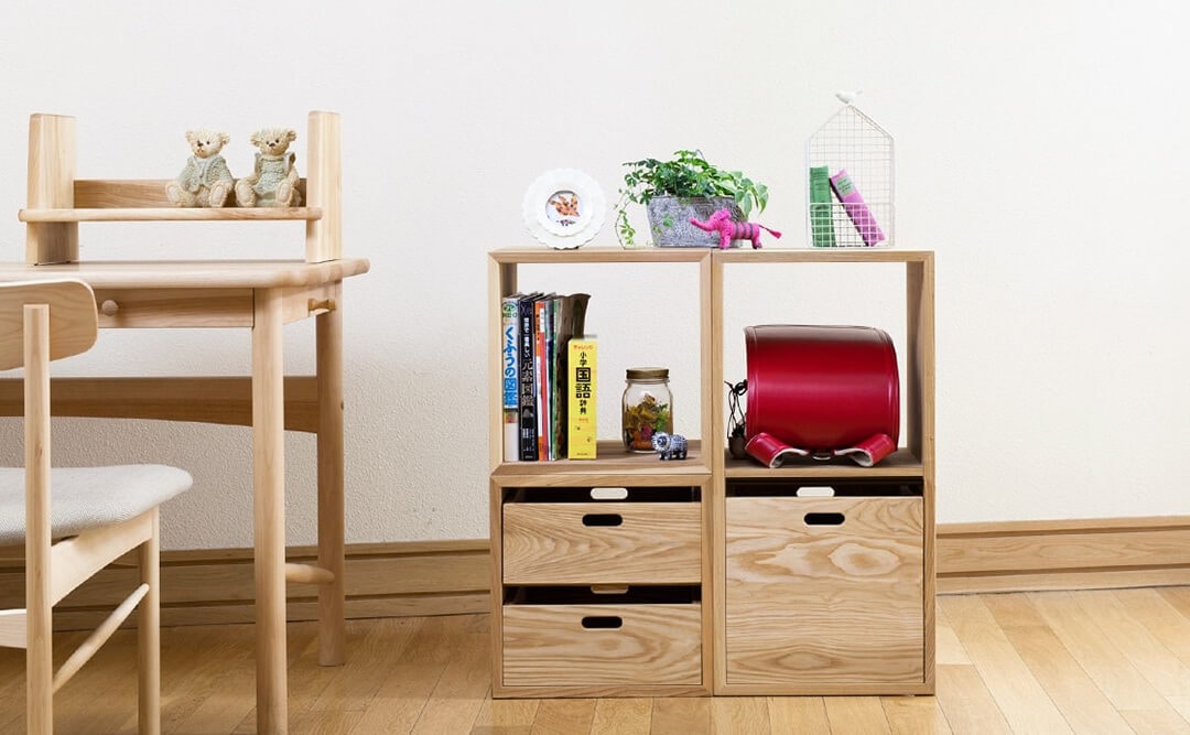 飛騨の家具 KOBAKO (木箱・こばこ)【整理整頓や収納にも便利なユニット
