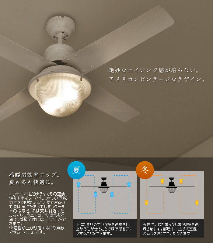 ハモサ ヴェニスシーリングファン 42インチ HERMOSA VENICE CEILING