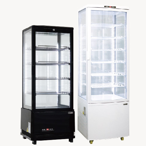 レマコム 前面ガラス冷蔵ショーケース 小型 60L RCS-60 - 業務用冷蔵庫