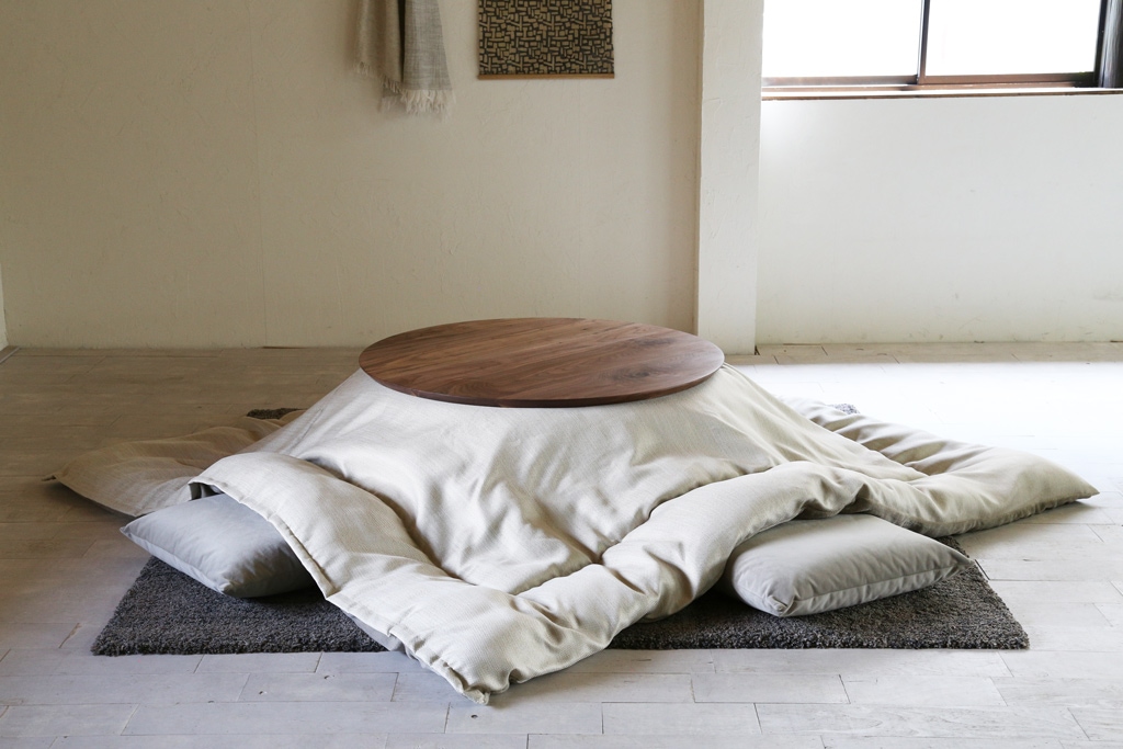NOMBE round kotatsu table｜ノンベラウンドコタツテーブル モルタル