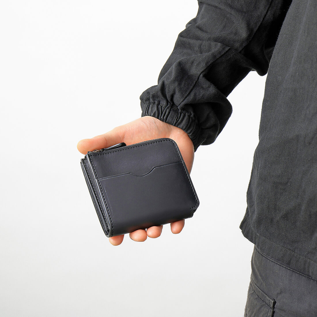 SAAD LEATHER COMPACT WALLET│SAADウェブストア