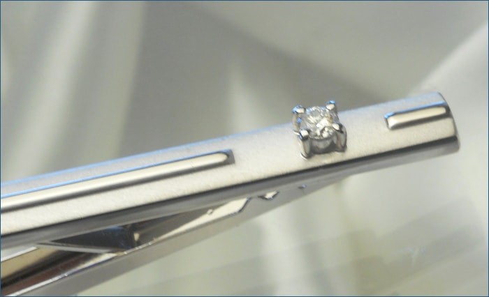 ダイヤネクタイピン K18WG-D-002｜貴金属ネクタイピン通販専門店【紳士屋】