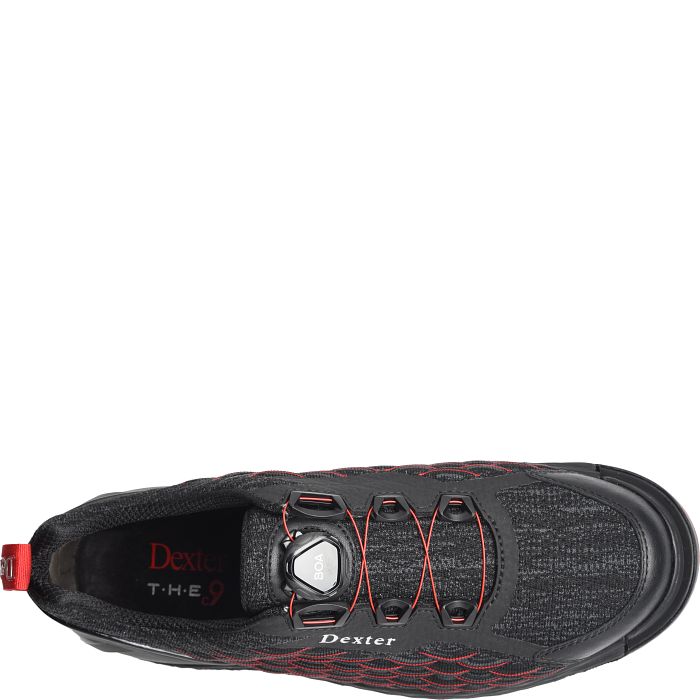 Mens Dexter THE C9 Knit Boa Black/Red - Medium Width