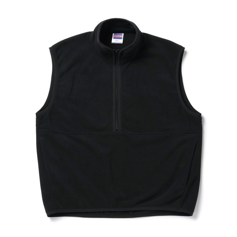 DOUBLE PILE FLEECE HALF ZIP VEST（ダブルパイルフリースジップベスト