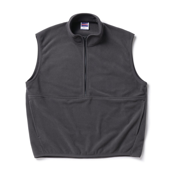 DOUBLE PILE FLEECE HALF ZIP VEST（ダブルパイルフリースジップベスト