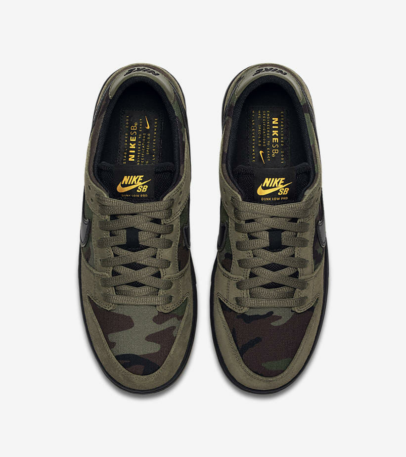 NIKE SB ZOOM DUNK LOW PRO CAMOUFLAGEが1/1に国内発売予定 | God